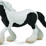 Figurina Cal Gypsy Mare - alb si negru XL Collecta, Collecta
