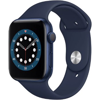 Apple Watch Series 6 GPS, 40mm, Blue, Aluminium Case, Deep Navy Sport Band