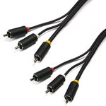 SERIOUX 3X RCA M - 3X RCA M CABLE 1.5M