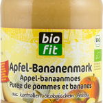 Piure de mere cu banane, eco-bio 360gr Bio Fit, Bio Fit