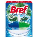 Odorizant toaleta BREF Duo Aktiv Pine, cu sistem de aplicare, 50 ml