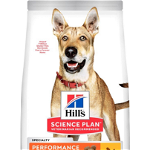 HILL'S Canine Adult 1+ Performance cu pui 14 kg pentru caini activi + 3 conserve 370 g GRATIS, HILL'S
