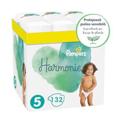 Scutece Pampers Harmonie XXL Box, Marimea 5, 11-16 kg, 132 buc, Pampers