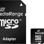 Card de memorie MediaRange MR958, 16GB, Micro SDHC, Class 10 cu adaptor SD, MediaRange