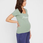 Tricou pentru gravide Lucca Green Bay, Mamalicious