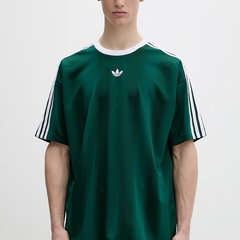 adidas Tricou adicolor Jacquard KD5834 Verde Loose Fit