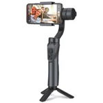 Sistem stabilizator imagine, Gimbal cu 3 Axe Pentru Smartphone ,Auto face tracking, Control zoom, Time lapse,  Negru