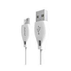 Dudao Cablu de Date & Incarcare  Micro-USB, 2.4 Amperi, 2 metri, Alb