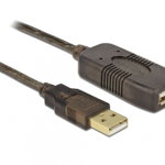 83453, Extension cable USB 2.0 - USB extension cable - USB to USB - 30 m, DELOCK