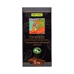 Ciocolata amaruie cu Espresso 55 % cacao Vegana, 80g, Rapunzel