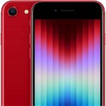 Telefon mobil Apple iPhone SE 3, 128GB, 5G, Red, Apple