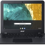 Ultrabook Acer Chromebook Spin 512 C851-C1Q5 (Procesor Intel® Celeron® N4120 (4M Cache, up to 2.60 GHz), Gemini Lake Refresh, 12" HD+, 8GB, 64GB eMMC, Intel® UHD Graphics 600, Chrome OS, Negru)