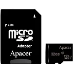 MicroSDHC Card Apacer 32 GB clasa 10 UHS-I cu adaptor, 85MB/s, APACER