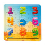 Puzzle din Lemn - Cifre Montessori, Nurio