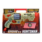 Pistol Rotator X-8 cu 8 gloante din burete, Huntsman, Lanard Toys, Lanard Toys