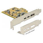 Placa PCI Express Delock La 1x USB-C 3.1 + 1x USB-C 3.1 Alb