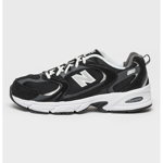 New Balance, Pantofi sport cu detalii contrastante 530, Negru, Alb, 8