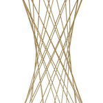 Masuta Tower, Fier MDF Oglinda, Auriu, 80x40x40 cm, Mauro Ferretti