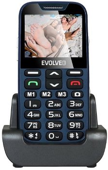 Telefon pentru varstnici Evolveo EasyPhone XD, EP600, Albastru, 2G