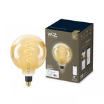 Bec LED inteligent vintage (decorativ) WiZ Connected Filament Gold G200 ,Wi-Fi, E27, 6W (25W), 390 lm, lumina alba (2000-5000K),, WIZ