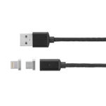 Cablu USB Magnetic Micro USB / Lightning 1M