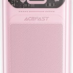 Baterie externa pentru telefon, AceFacst, 20000mAh, Roz