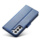 Husa Magnet Wallet Stand compatibila cu Samsung Galaxy S22 Ultra Blue, OEM
