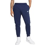 Nike, Pantaloni de trening cu buzunare laterale Sportswear Club, Albastru inchis, XL