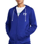 Under Armour, Hanorac cu fermoar pentru antrenament Rival Terry, Albastru royal, S