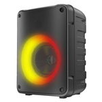 Boxa portabila Akai ABTS V10, Bluetooth 5.0, putere 10W, baterie Li-ion 3000 mAh, slot USB/microSD, cu ecran led, cu led-uri RGB, neagra, AKAI
