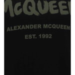 Alexander McQueen ALEXANDER MCQUEEN SWEATSHIRTS BLACK/KHAKI, Alexander McQueen