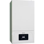 Centrala termica murala in condensare Motan Condens 050 28, 28 kw, schimbator principal din cupru, schimbator secundar supradimensionat, recuperator de caldura din inox, raport de modulare 1:4, fara kit de evacuare, Motan