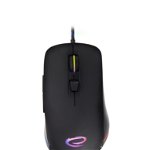Mouse gaming optic cu fir RGB Esperanza Shadow, iluminare led, 1000/1600/2400/3200dpi, 6 butoane, 13 x 4,5 x 7cm, negru, Esperanza
