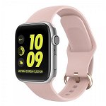 Curea Apple Watch Upzz Tech Protect Gearband Compatibila Cu Apple Watch 1/2/3/4/5 (38/40mm), Roz