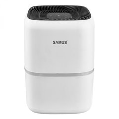 Purificator aer Samus Purify 18, 155 mc/h, 25 W, suprafata de acoperire 18 mp, control touch, 4 trepte, ionizare, filtru HEPA, alb