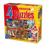 Set puzzle 4 bucati Basme, D-Toys