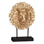 Decoratiune Lion, Gift Decor, 28 x 11.5 x 38.5 cm, polirasina, auriu, Gift Decor