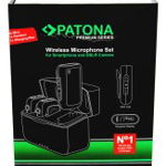 Sistem de microfon wireless premium PATONA pentru telefoane inteligente și camere DSLR- 9877, Patona