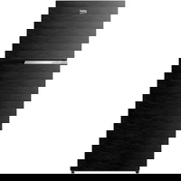 Beko Frigider cu doua usi Beko RDNT401I40SWBN, Capacitate 375 l, NeoFrost Dual Cooling, HarvestFresh, NutriFreeze, Display touch control, No Frost Freezer, Clasa E, H 172 cm, Negru, Beko