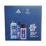 Adidas Set Men UEFA Champions Deodorant 150ml  Gel de Dus 250ml  Apa de Toaleta 75ml, ADIDAS