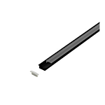 LED-Stripe Profile recessed with Clear Cover black 1000mm, Schrack