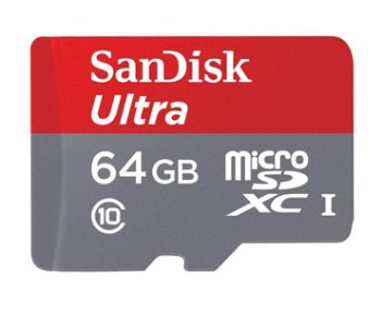 Ultra Lite microSDXC Ad. 64GB 100MB/s SDSQUNR-064G-GN6TA, SanDisk
