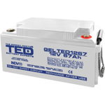 Acumulator AGM VRLA 12V 67A GEL Deep Cycle 350mm x 166mm x h 176mm M6 TED Battery Expert Holland TED003461 (1)