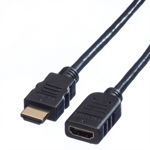 Cablu prelungitor HDMI T-M 1.5m Negru, Value 11.99.5571, Value