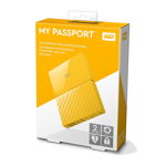 Hard disk extern WD My Passport New 2TB Yellow USB 3.0