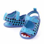 Sandalute albastre cu barete - Croco, SuperBaby