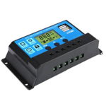 40A REGULATOR CONTROLER SOLAR SMART PWM 40A 12V24V, 2X USB, LCD, 