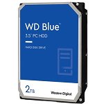Hard Disk desktop WD Caviar Blue, 2TB, 5400 RPM, SATA 3, 256MB, WD20EZAZ