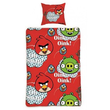 Lenjerie de pat copii Cotton Angry Birds 130