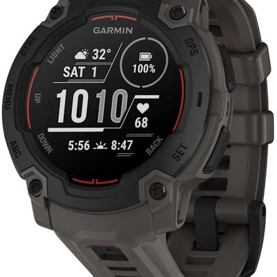 Smartwatch Garmin Instinct E, 45 mm, GPS, Android/iOS, Negru, curea Charcoal